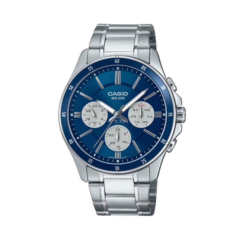 MTP-1374D-2A3VDF_Casio – Men – SILVER – 43.5MM – QuartzSILVER