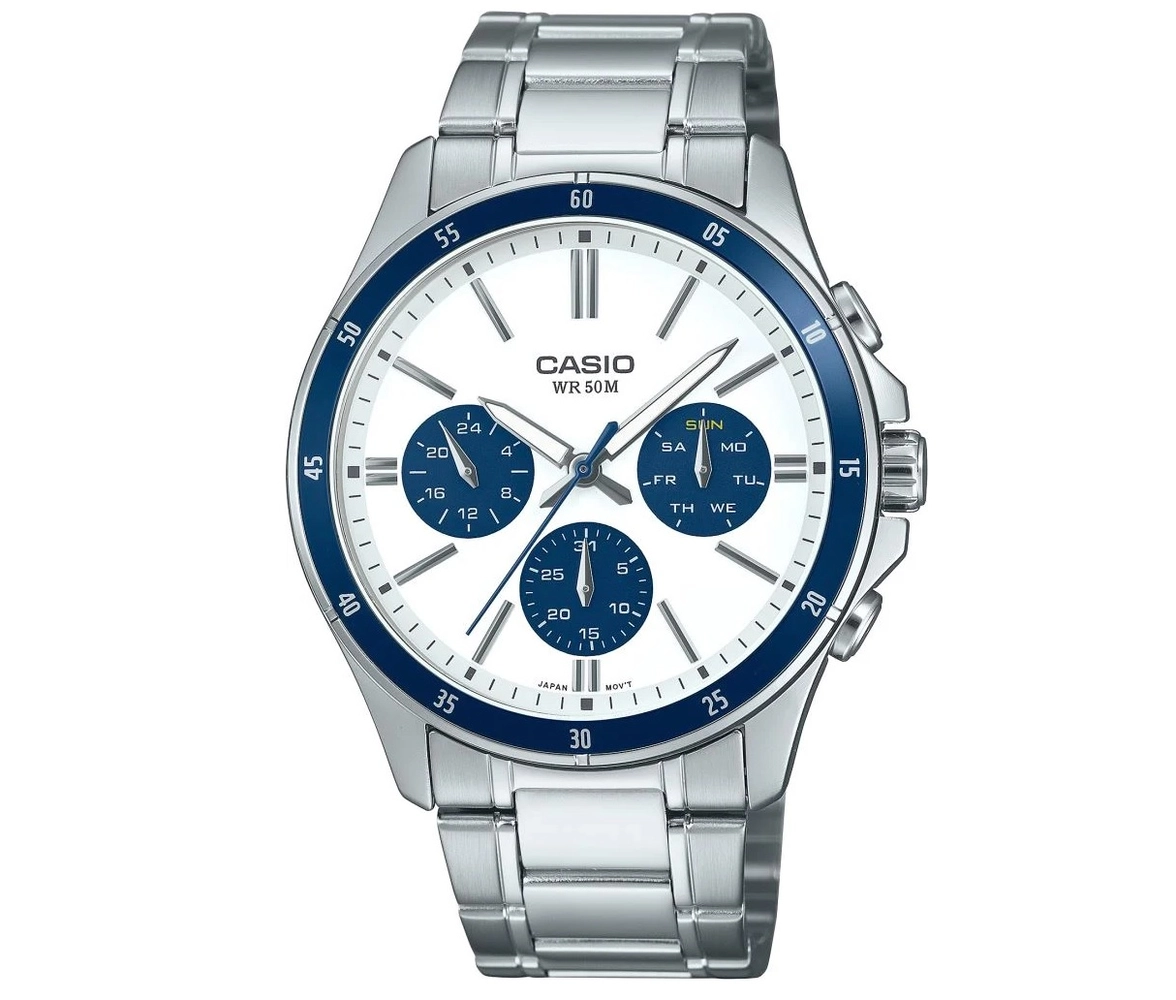MTP-1374D-7A2VDF_Casio – Men – SILVER – 43.5MM – QuartzSILVER