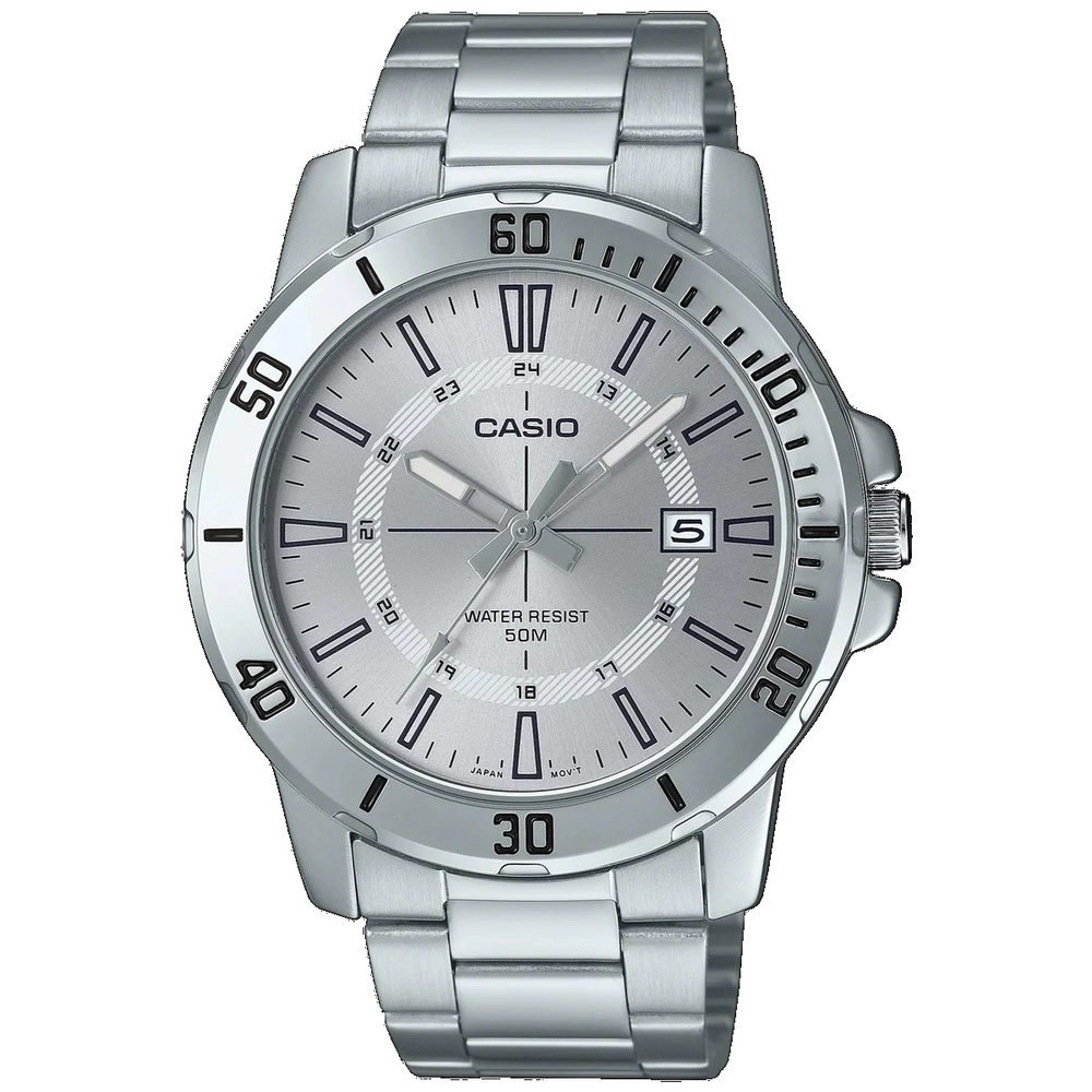MTP-VD01D-7CVUDF_Casio – Men – SILVER – 45MM – QuartzSILVER