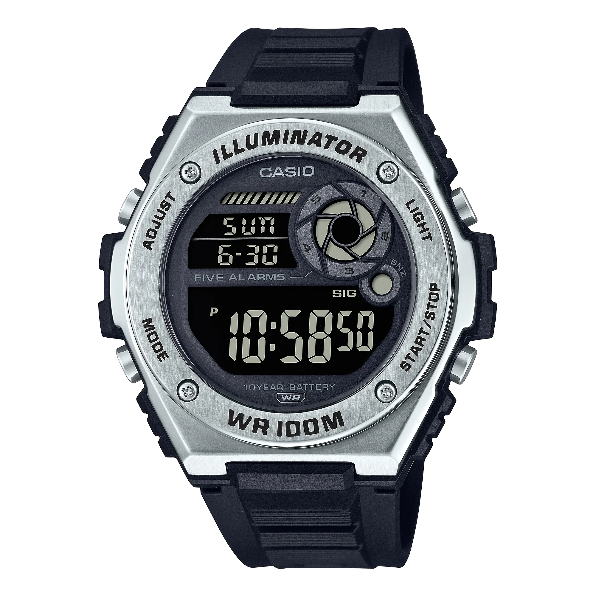 MWD-100H-1BVDF_Casio – Men – SILVER – 45MM – QuartzSILVER