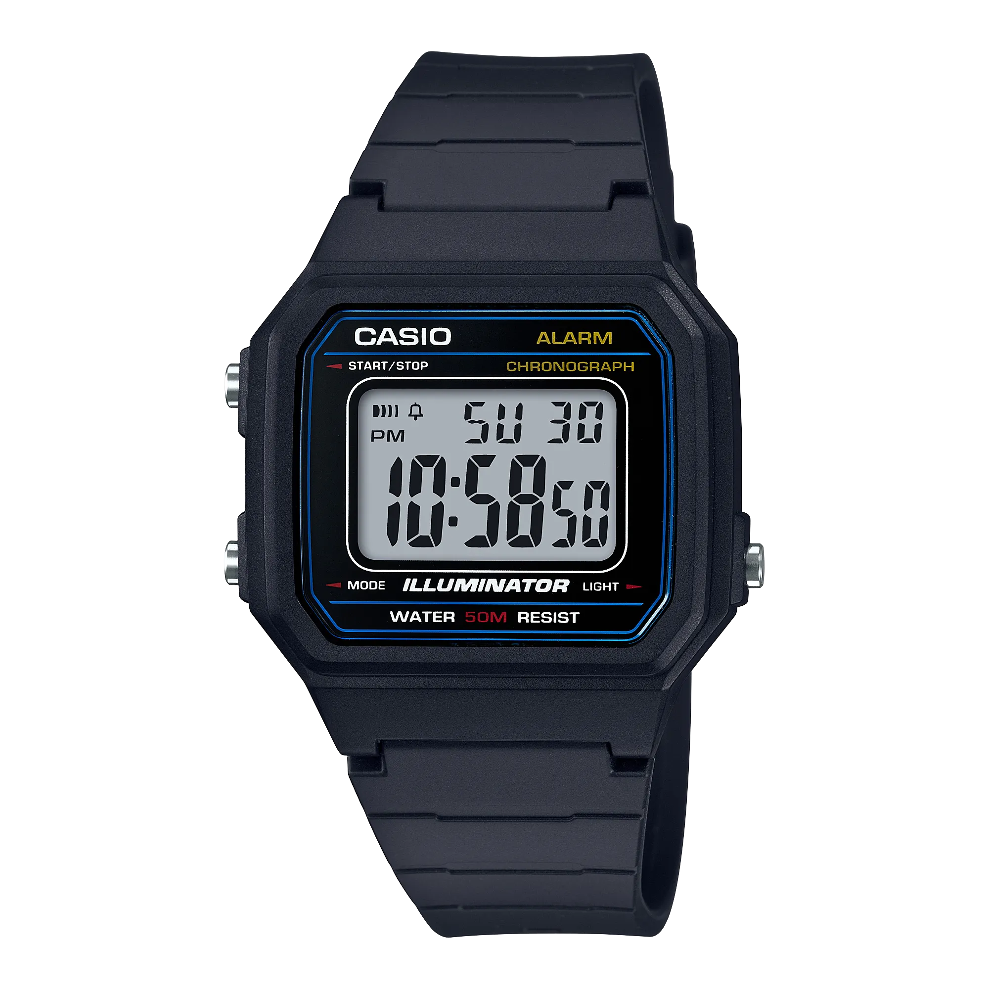 W-217H-1AVDF_Casio – Men – BLACK – 41.2MM – QuartzBLACK