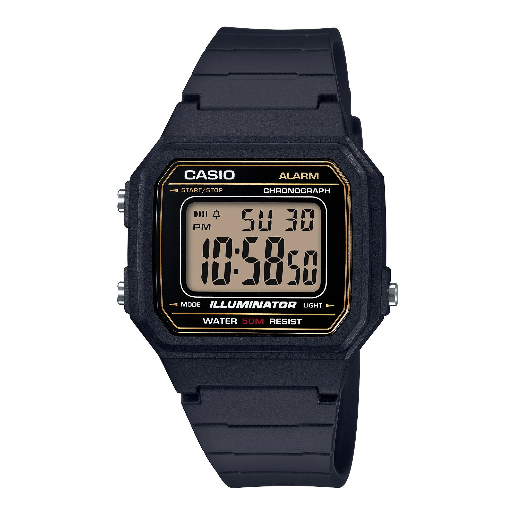 W-217H-9AVDF_Casio – Men – BLACK – 41.2MM – QuartzBLACK
