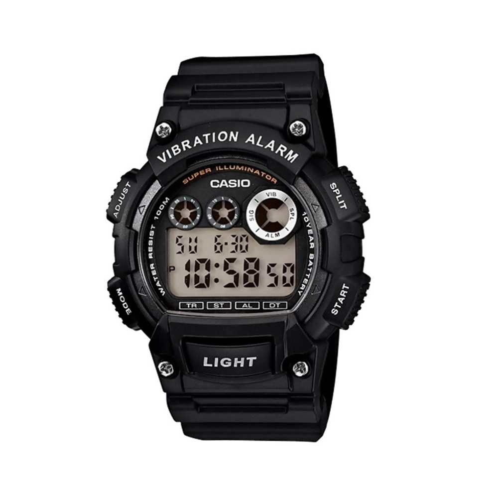 W-735H-1AVDF_Casio – Men – BLACK – 50.1MM – QuartzBLACK