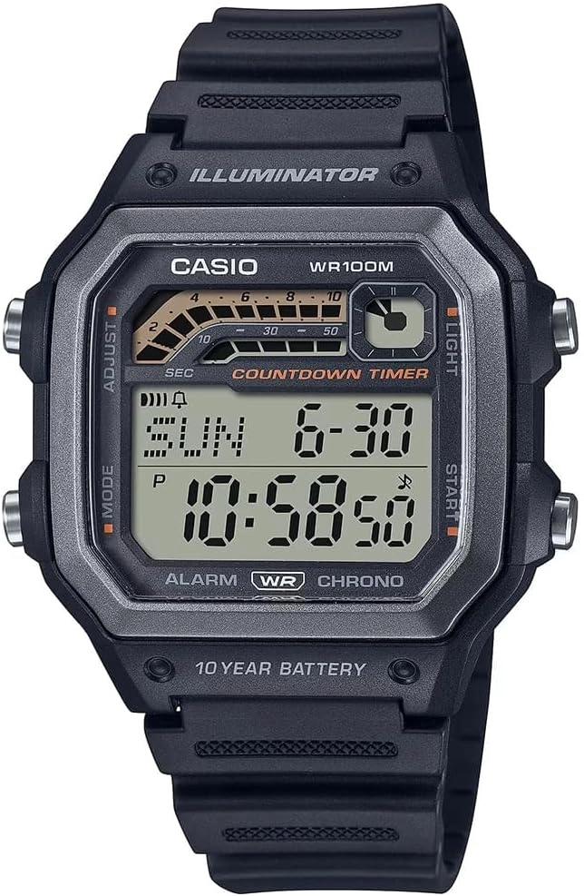 WS-1600H-1AVDF_Casio – Men – BLACK/GRAY – 42.1MM – QuartzBLACK/GRAY