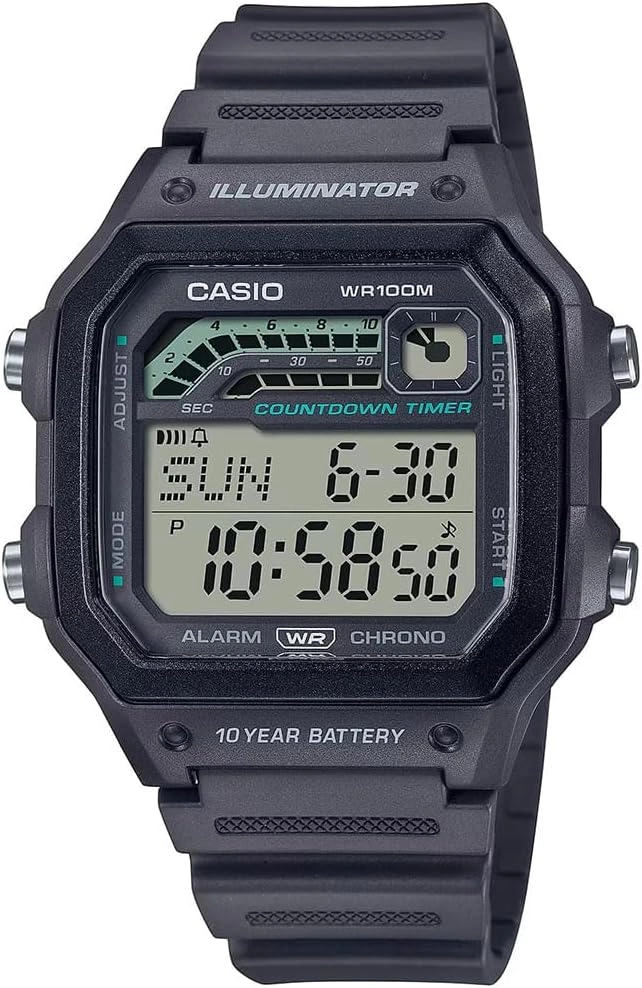 WS-1600H-8AVDF_Casio – Men – BLACK – 42.1MM – QuartzBLACK