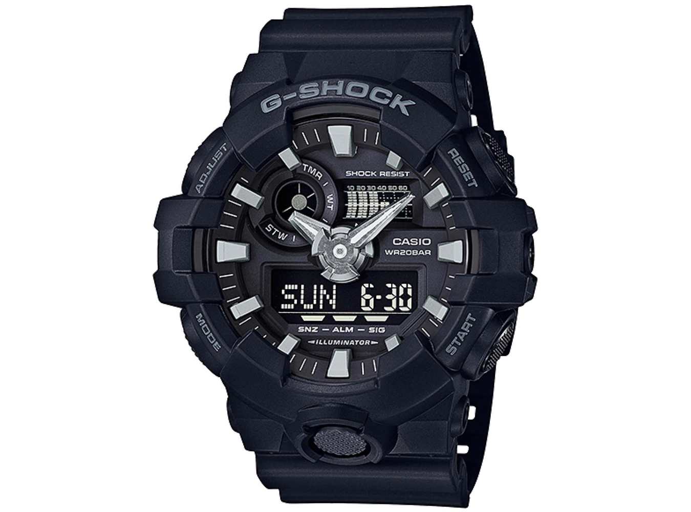 GA-700-1BDR_Casio – Men – Black – 53MM – QuartzBlack
