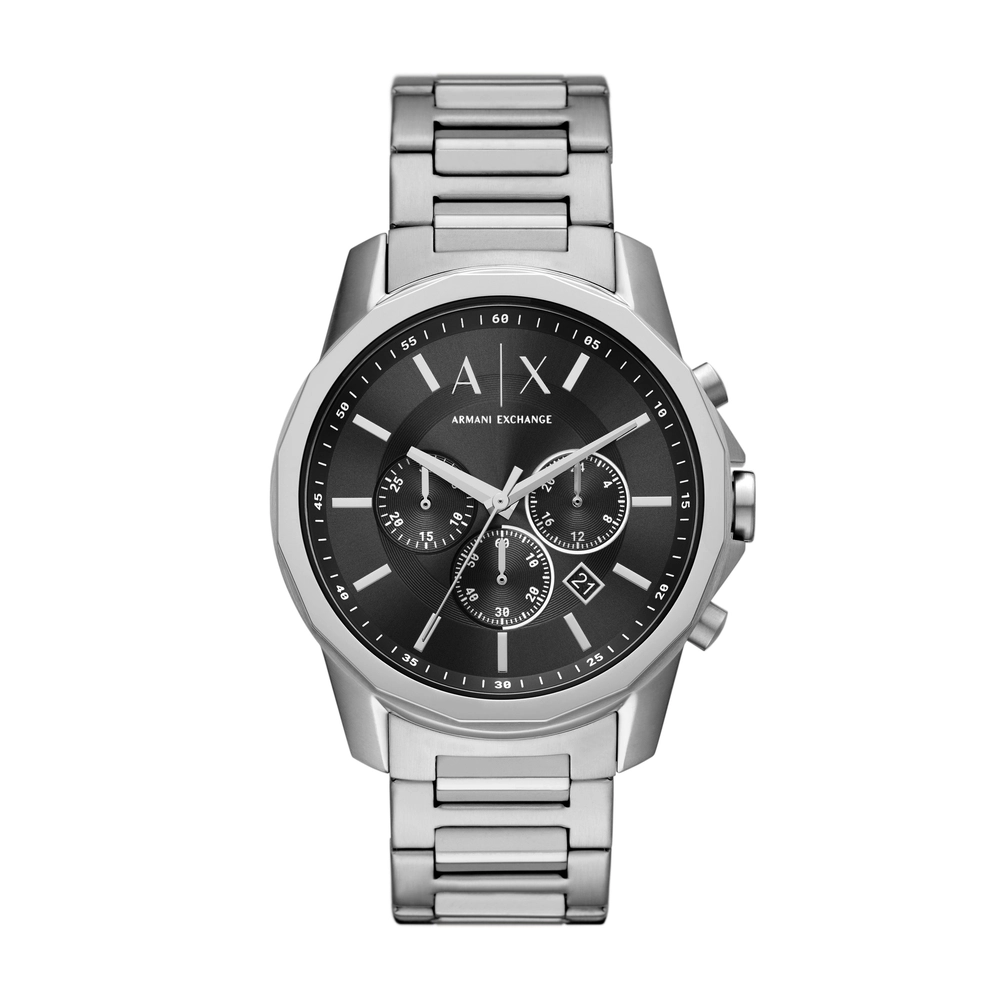 ARMANI EXCHANGE WATCH - AX1720 - MEN - SILVER - 44MM - QUARTZ/CHRONOSILVER