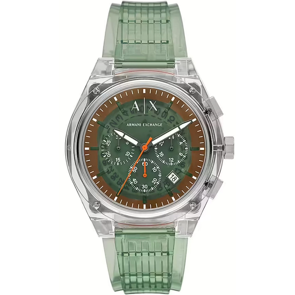 ARMANI EXCHANGE WATCH - AX4165 - MEN - GREEN - 44MM - QUARTZ/CHRONOGREEN