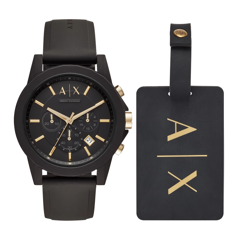 ARMANI EXCHANGE WATCH - AX7105 - MEN - BLACK - 45MM - QUARTZ/CHRONOBLACK