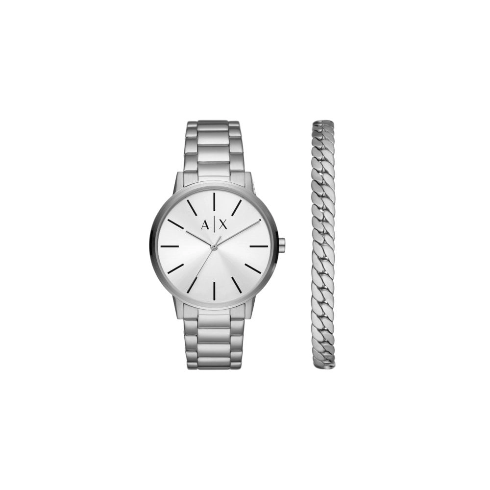 ARMANI EXCHANGE WATCH - AX7138SET - MEN - SILVER - 42MM - QUARTZ/3 HANDSILVER