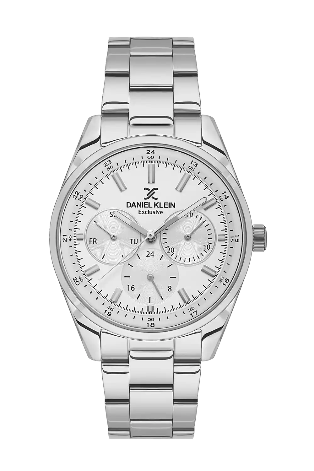 Daniel Klein - DK.1.13628-1 - Men's Watch – Silver Dial – 43mm – QuartzIPS