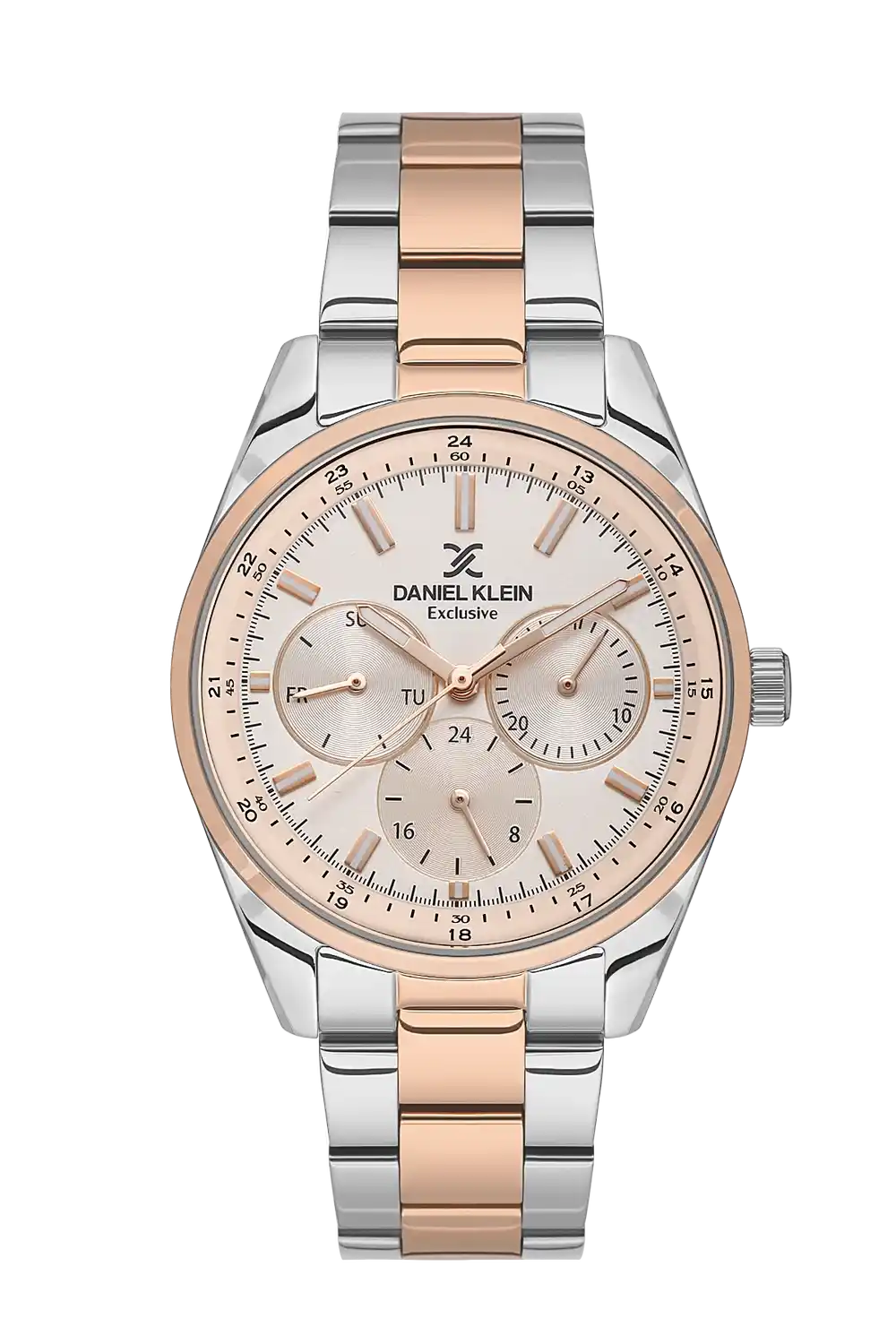 Daniel Klein - DK.1.13628-5 - Men's Watch – Warm Grey 3C Dial – 43mm – QuartzIPS/IP Pink R.Gold