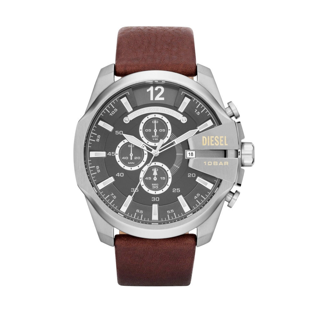 DIESEL WATCH - DZ4290 - MEN - 51MM - SILVER/STEEL - QuartzBROWN