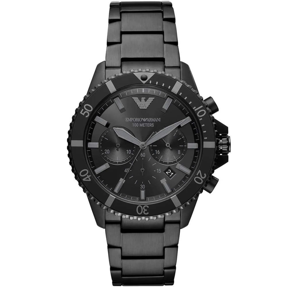 Emporio-Armani - AR11363 - MEN – BLACK – 43MM - QuartzBLACK
