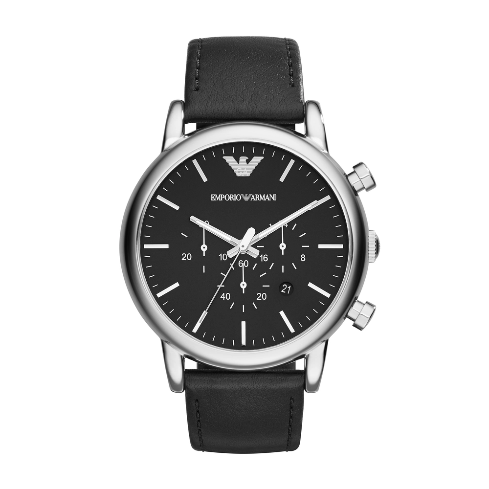 Emporio-Armani - AR1828 - MEN - BLACK - 46MM - QuartzBLACK