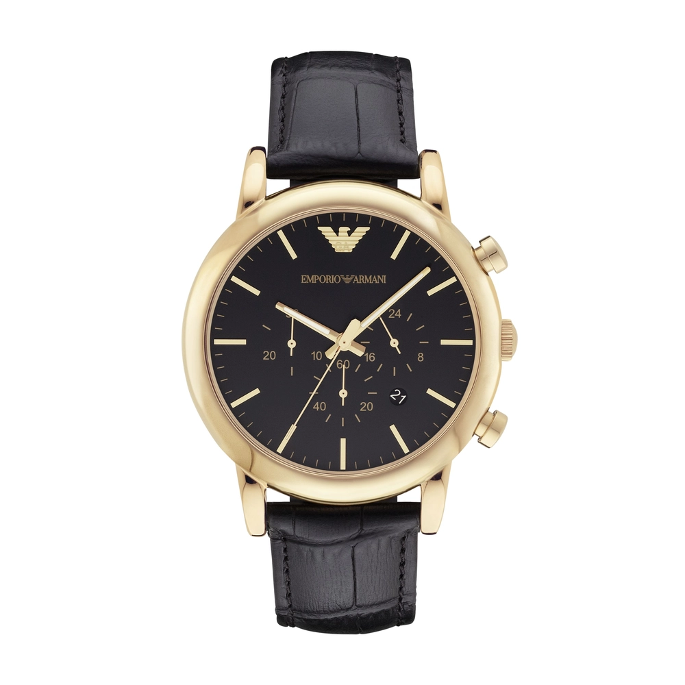 Emporio-Armani - AR1917 - MEN - BLACK - 46MM - QuartzBLACK