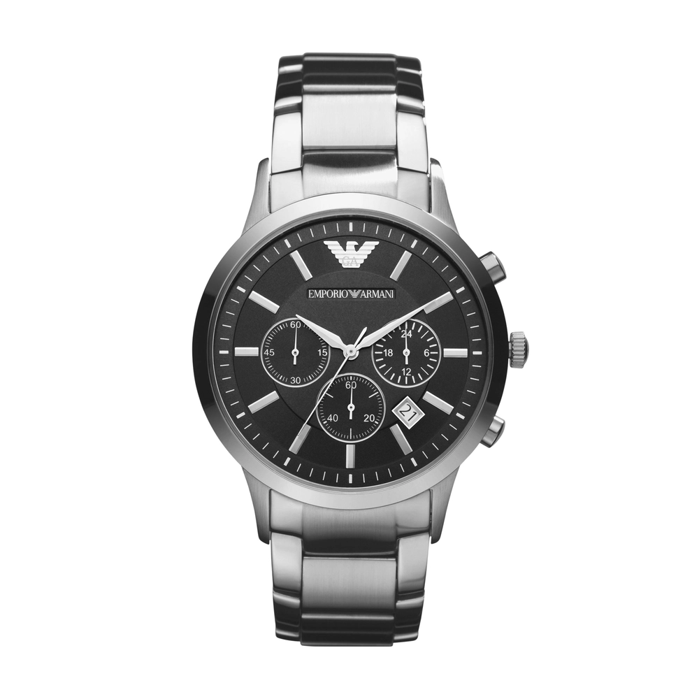 Emporio-Armani - AR2434 - MEN - SILVER - 43MM - QuartzSILVER