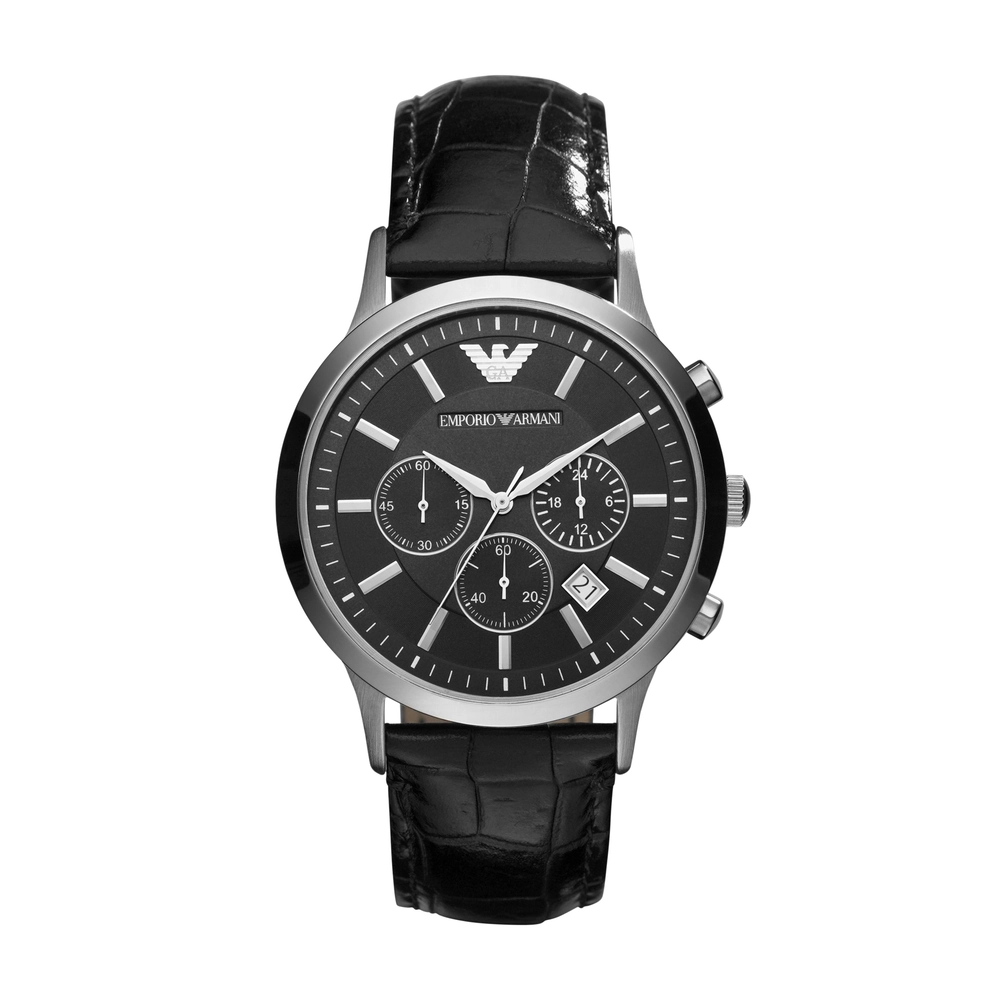 Emporio-Armani - AR2447 - MEN - BLACK - 43MM - QuartzBLACK