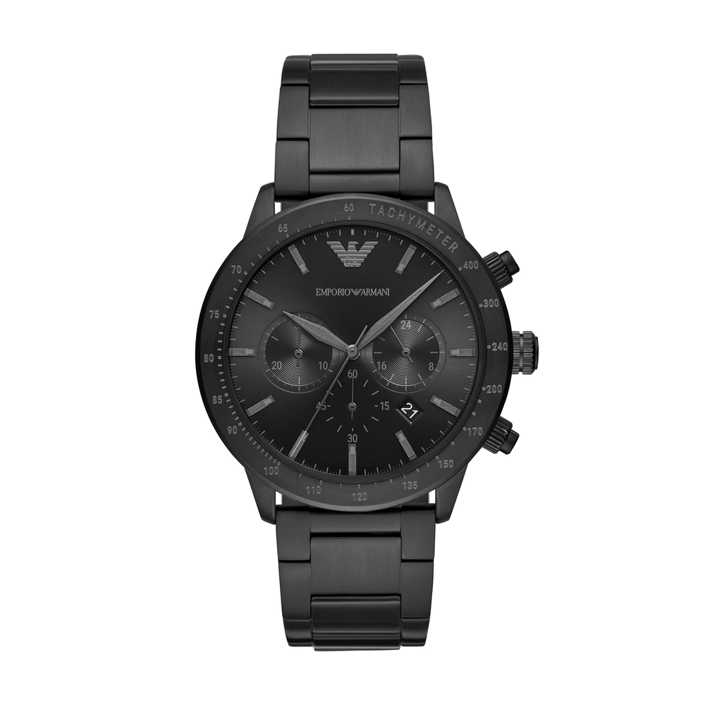 Emporio-Armani - AR11242 - MEN - BLACK - 43MM - QuartzBLACK