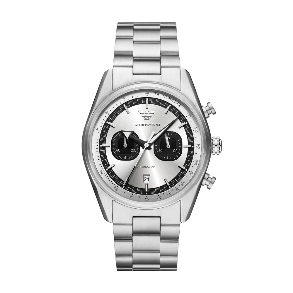 Emporio-Armani - AR11636 - MEN - SILVER - 42MM - QuartzSILVER