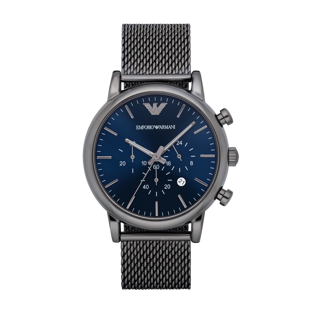 Emporio-Armani - AR1979 - MEN - GUNMETAL - 46MM - QuartzGUNMETAL