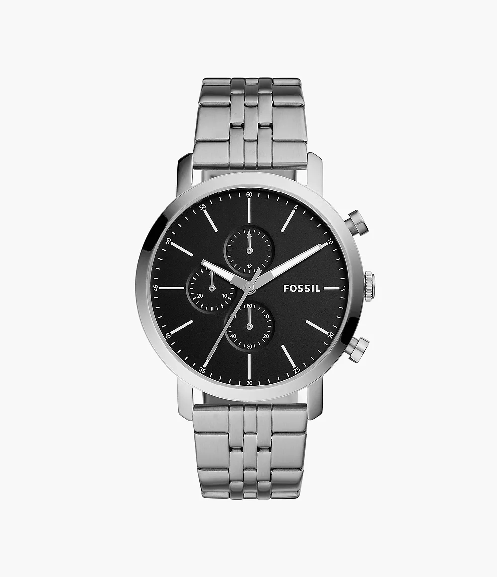 FOSSIL DF WATCHES - BQ2328IE - MEN - SILVER - 44MM - QuartzSILVER