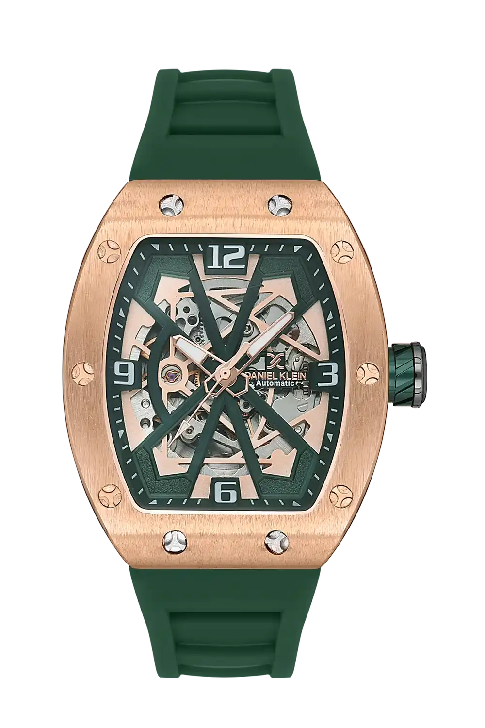 Daniel Klein - DK.1.13634-4 - Men's Watch – D.Green/L.R.Gold Dial – 43*51mm – automaticD.Green