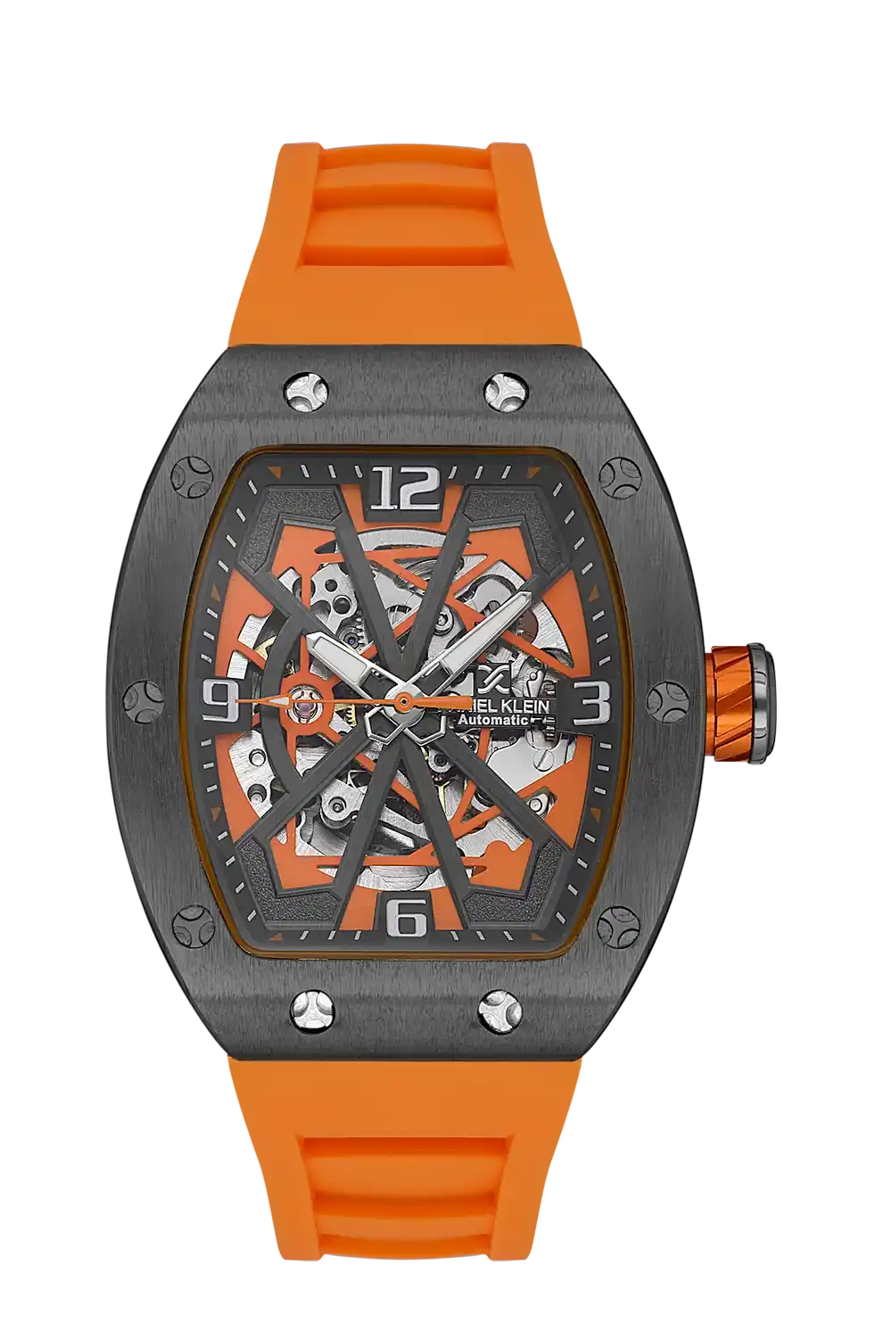 Daniel Klein - DK.1.13634-5 - Men's Watch – Gun/Orange Dial – 43*51mm – automaticOrange