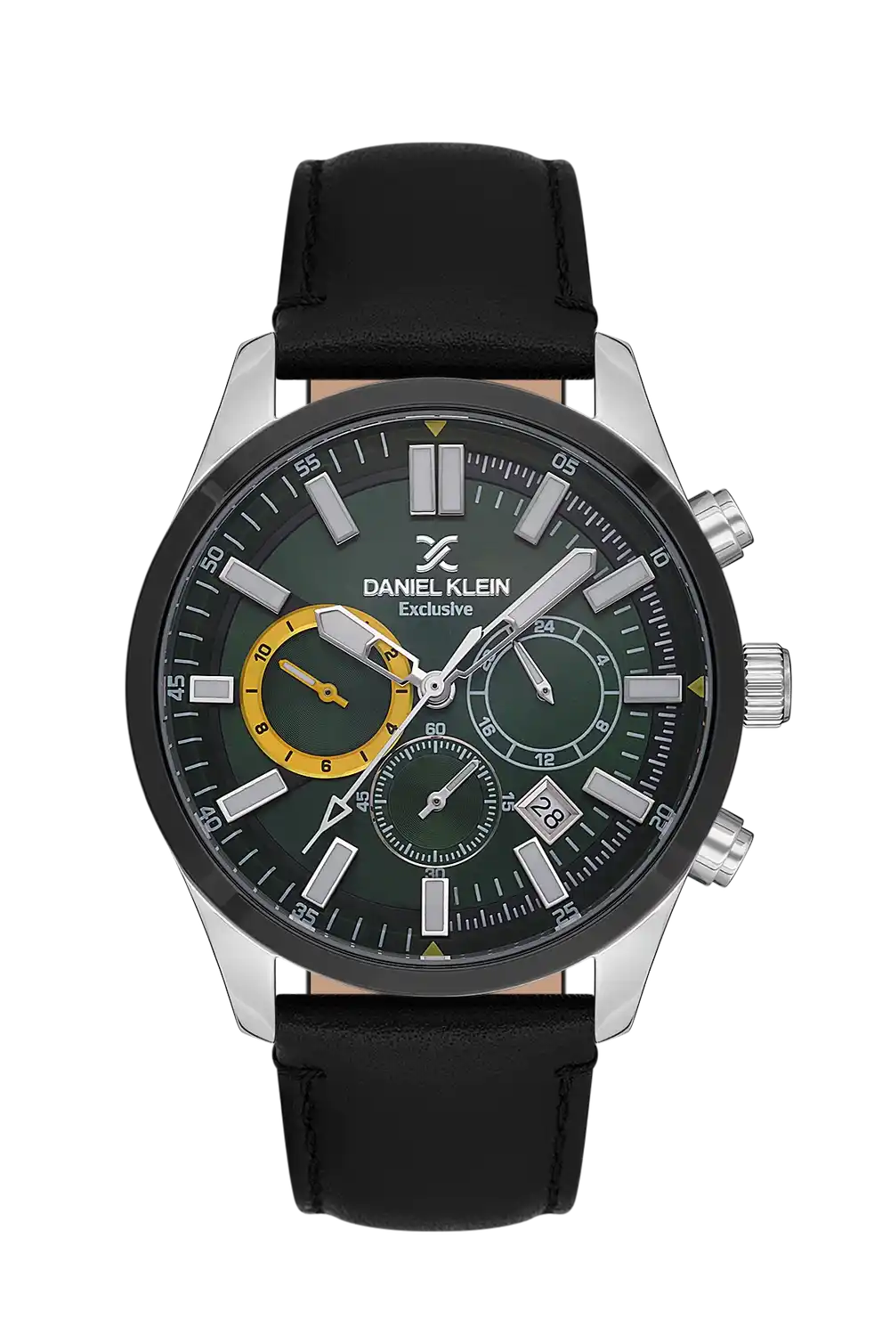 Daniel Klein - DK.1.13635-3 - Men's Watch – D.Green Dial – 45mm – QuartzBlack