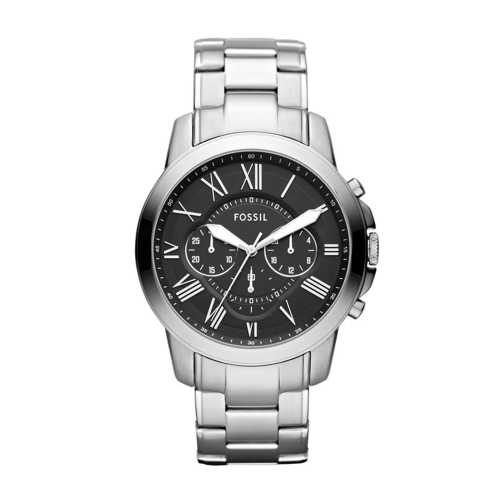 FOSSIL DF WATCHES - FS4736 - MEN - SILVER/STEEL - 44MM - QuartzSILVER/STEEL