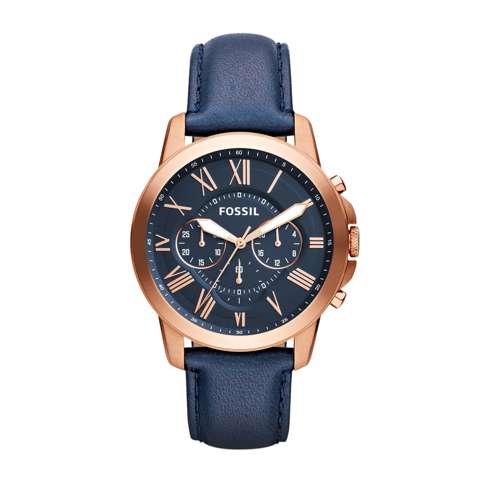 FOSSIL DF WATCHES - FS4835 - MEN - ROSE GOLD - 44MM - QuartzBLUE