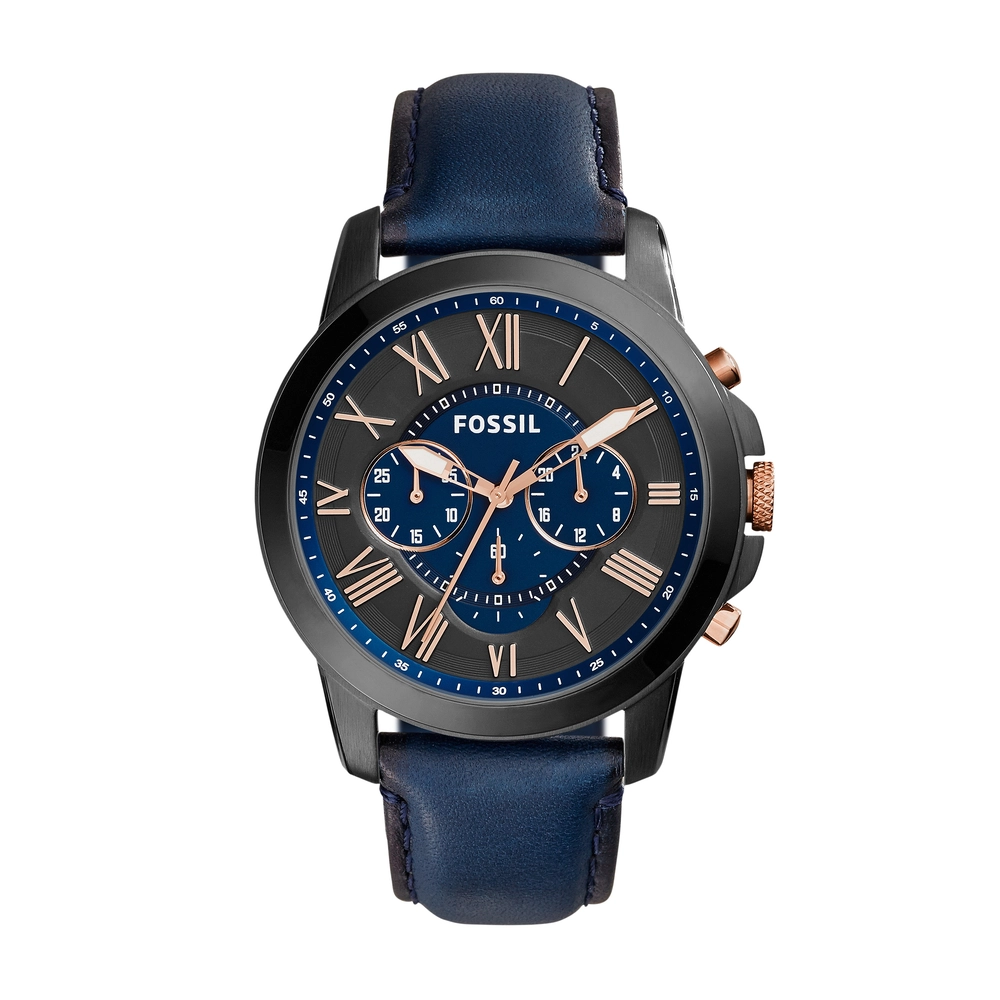 FOSSIL DF WATCHES - FS5061 - MEN - BLACK - 44MM - QuartzBLUE