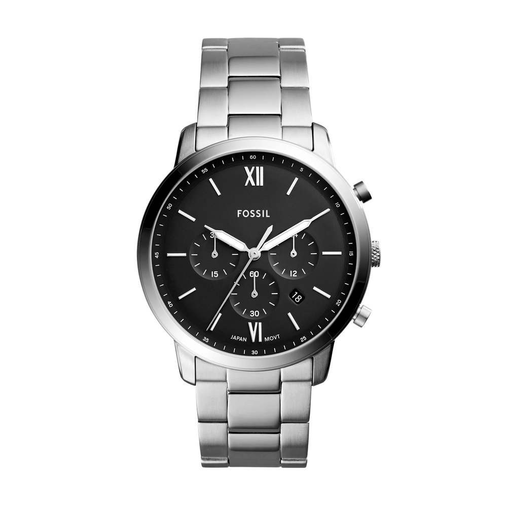 FOSSIL DF WATCHES - FS5384 - MEN - SILVER - 44MM - QuartzSILVER