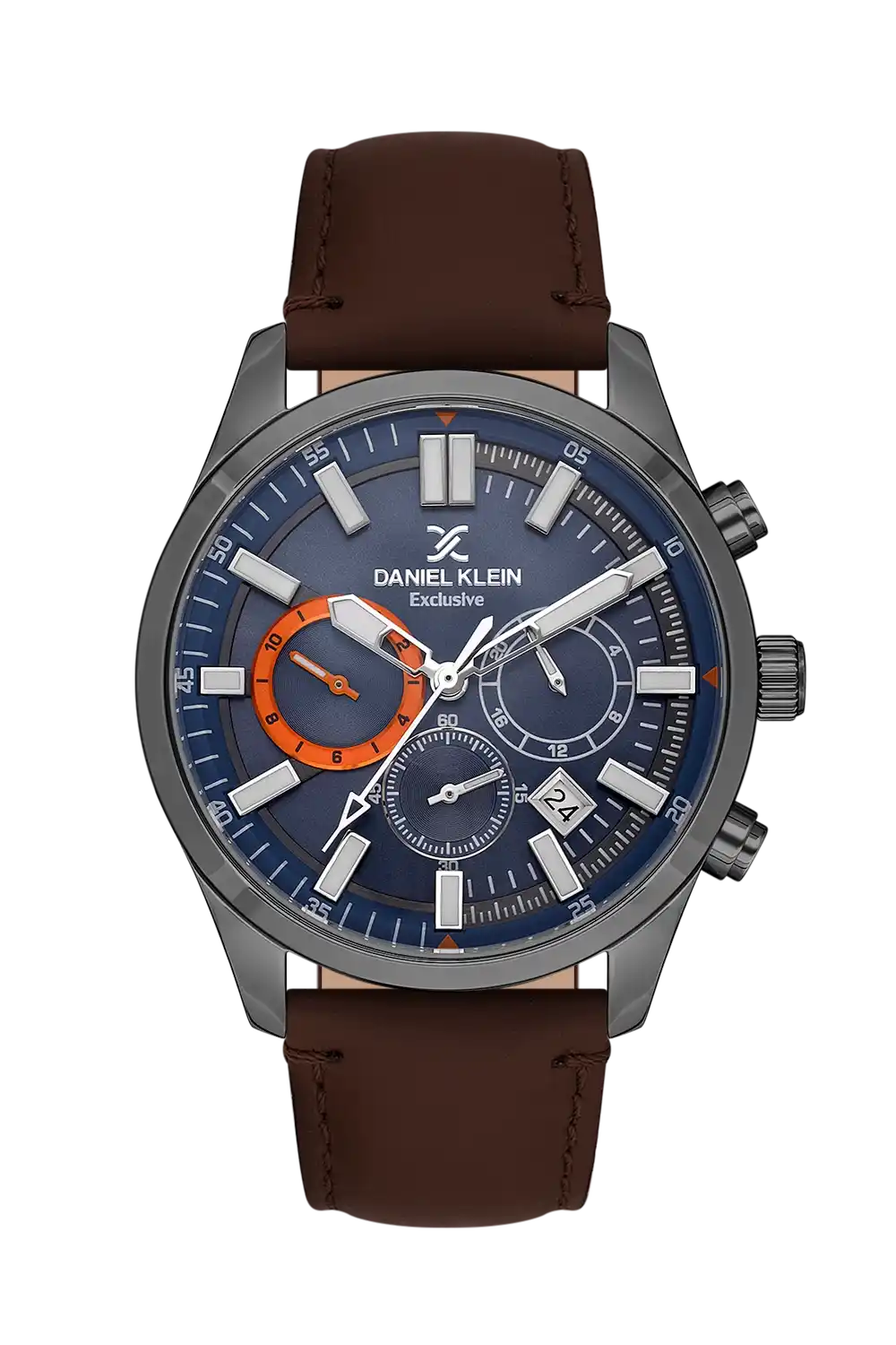 Daniel Klein - DK.1.13635-4 - Men's Watch – Blue Dial – 45mm – QuartzD.Brown