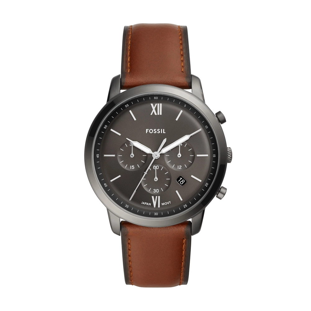 FOSSIL DF WATCHES - FS5512 - MEN - SMOKE - 44MM - QuartzBROWN