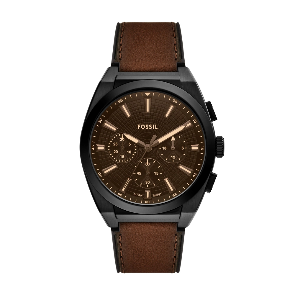 FOSSIL DF WATCHES - FS6108 - MEN - BLACK - 44MM - QuartzBROWN