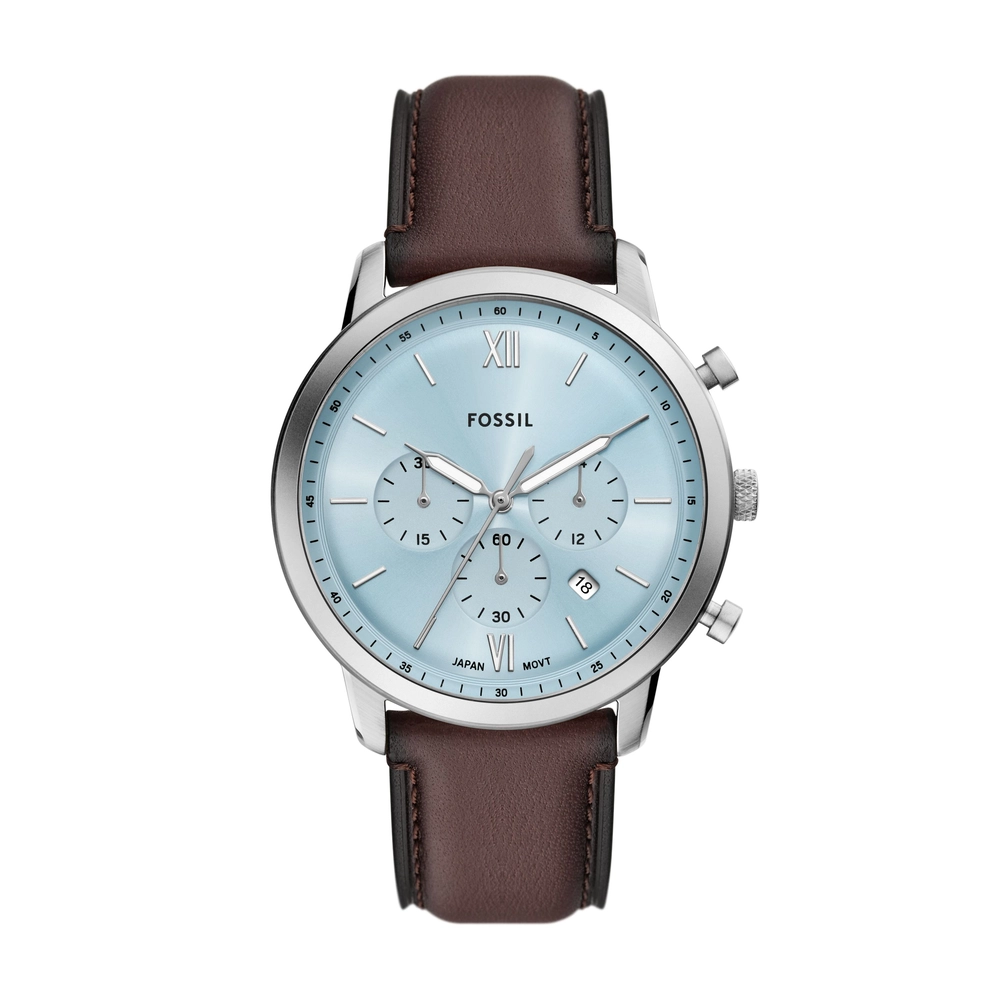 FOSSIL DF WATCHES - FS6109 - MEN - SILVER - 44MM - QuartzBROWN