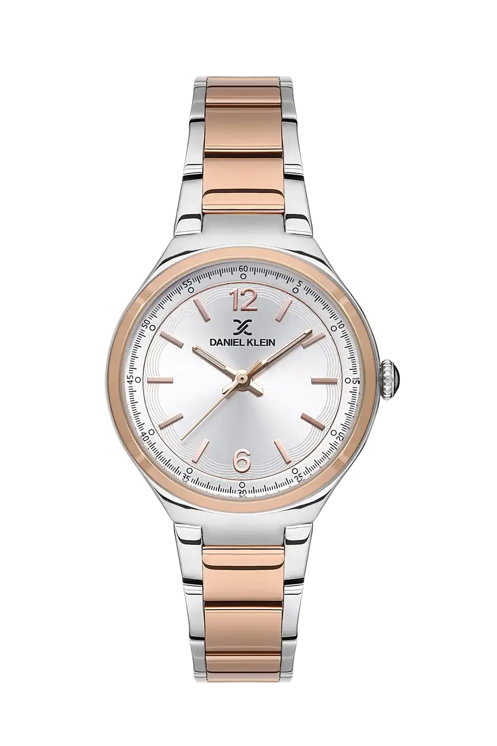 Daniel Klein - DK.1.13587-5 - Women's Watch – Silver Dial – 32mm – QuartzIPS/IP Pink R.Gold