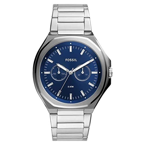 FOSSIL DF WATCHES - BQ2610 - MEN - SILVER - 45MM - Quartz	10SILVER
