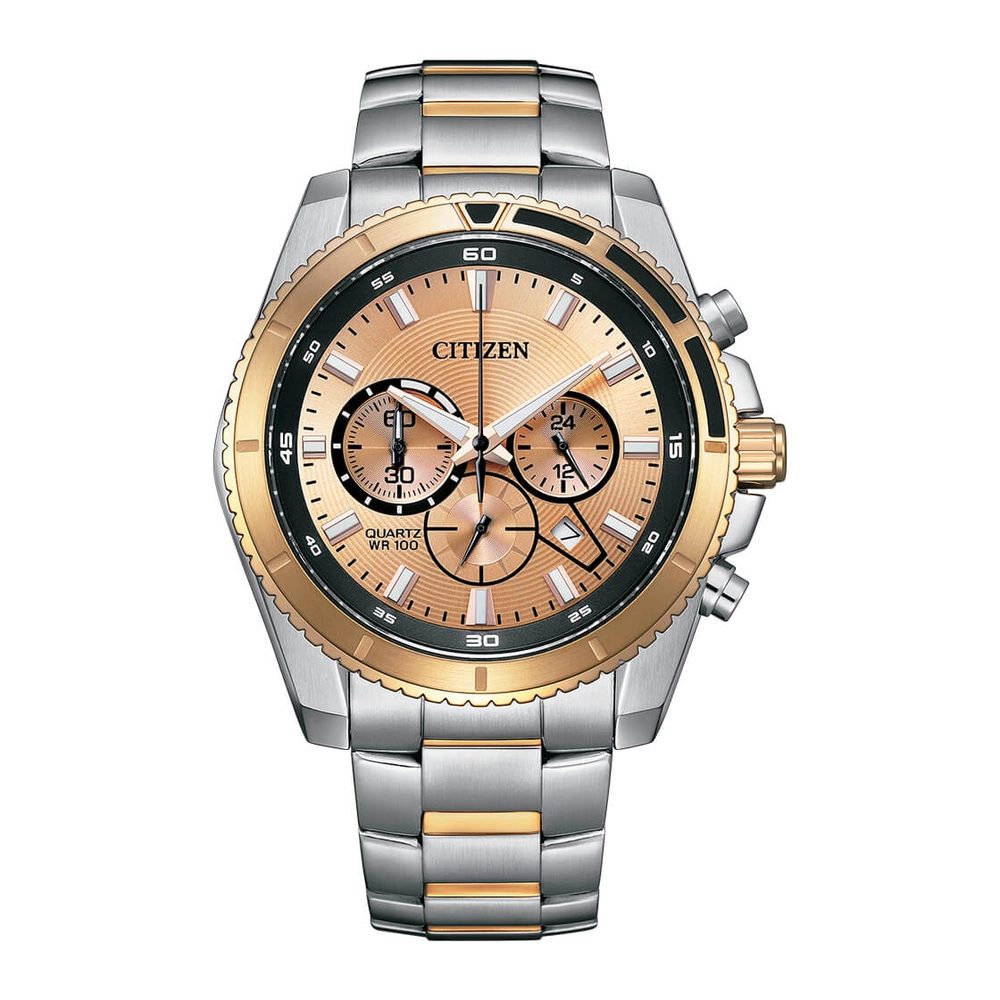 CITIZEN Watches - AN8204-59X - QuartzStainless Steel with Two-Tone Rose Gold Plating Strap