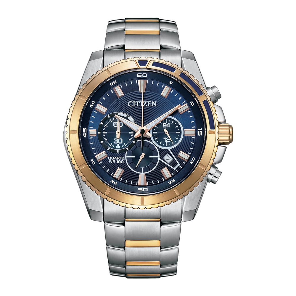 CITIZEN Watches - AN8206-53L - QuartzStainless Steel with Two-Tone Rose Gold Plating Strap