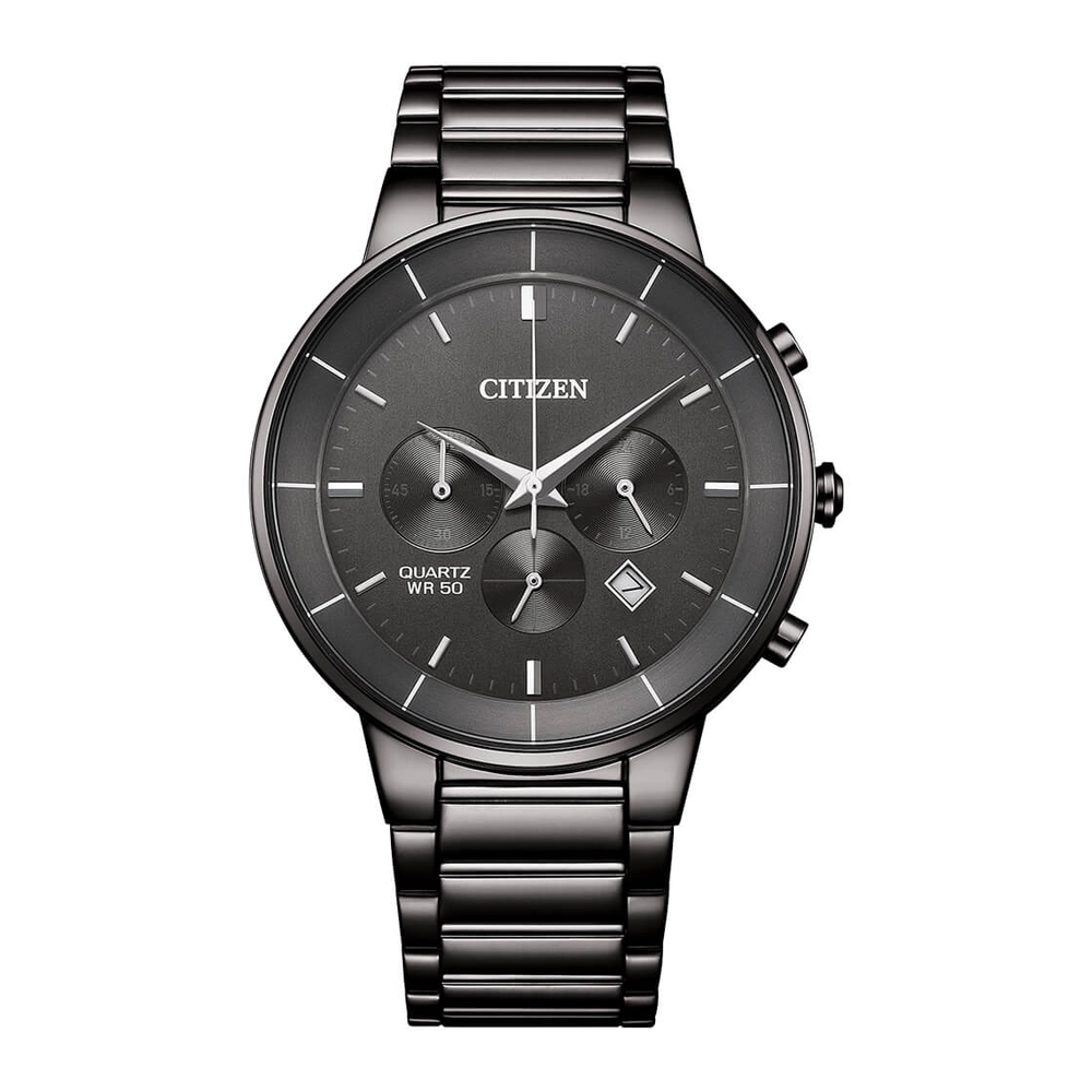 CITIZEN Watches - AN8227-53H - QuartzStainless Steel with Black Ion Plating Strap