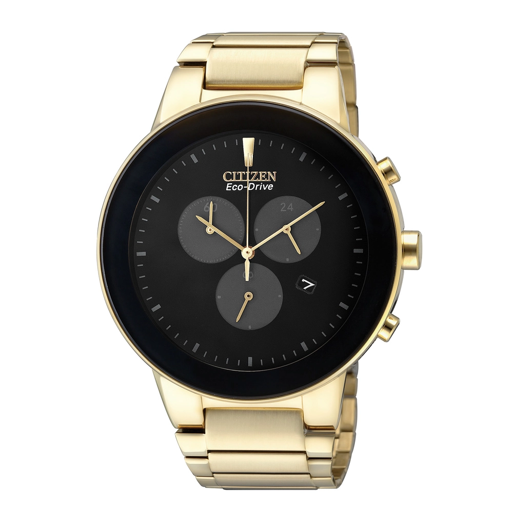 CITIZEN Watches - AT2242-55E - Eco-Drive Light PoweredStainless Steel Strap with Gold Plating