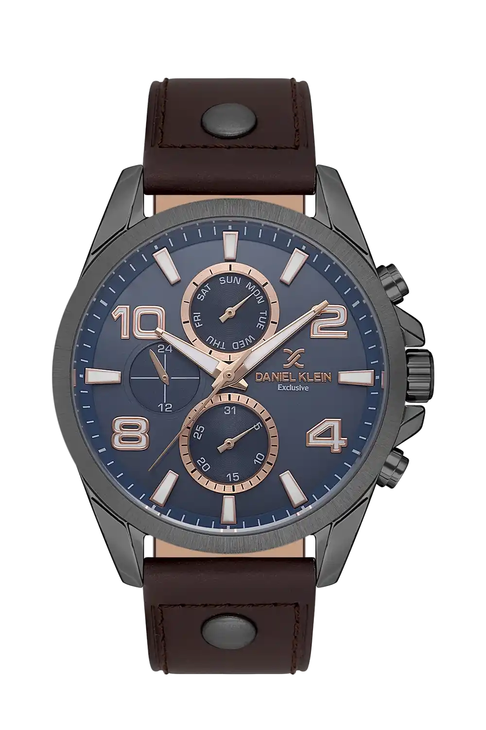 Daniel Klein - DK.1.13640-4 - Men's Watch – Blue Dial – 45mm – QuartzD.Brown