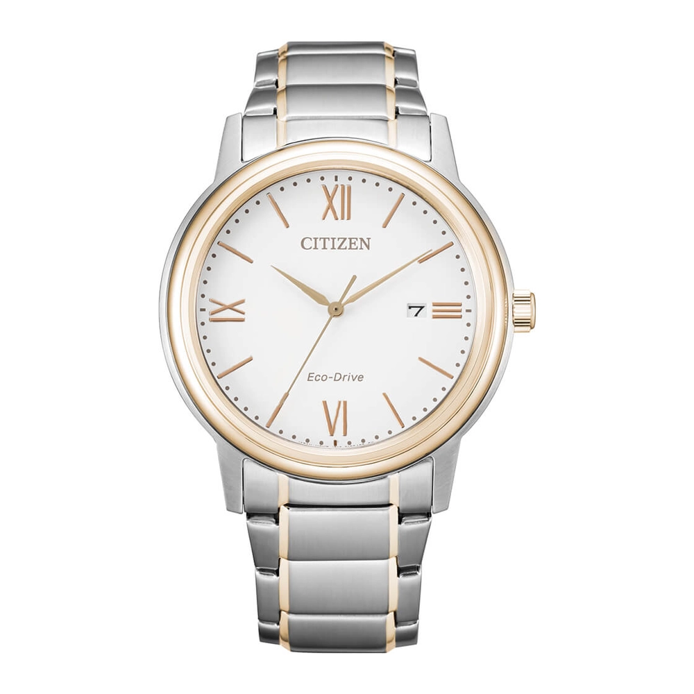 CITIZEN Watches - AW1676-86A - Eco-Drive Light PoweredStainless Steel with Two-Tone Rose Gold Plating Strap