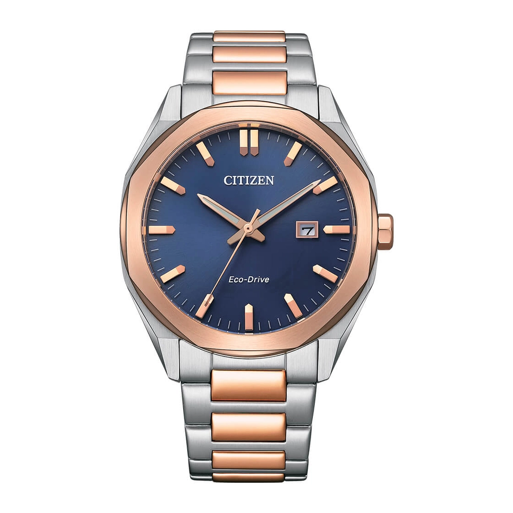 CITIZEN Watches - BM7606-84L - Eco-Drive Light PoweredStainless Steel with Two-Tone Pink Gold Plating Strap