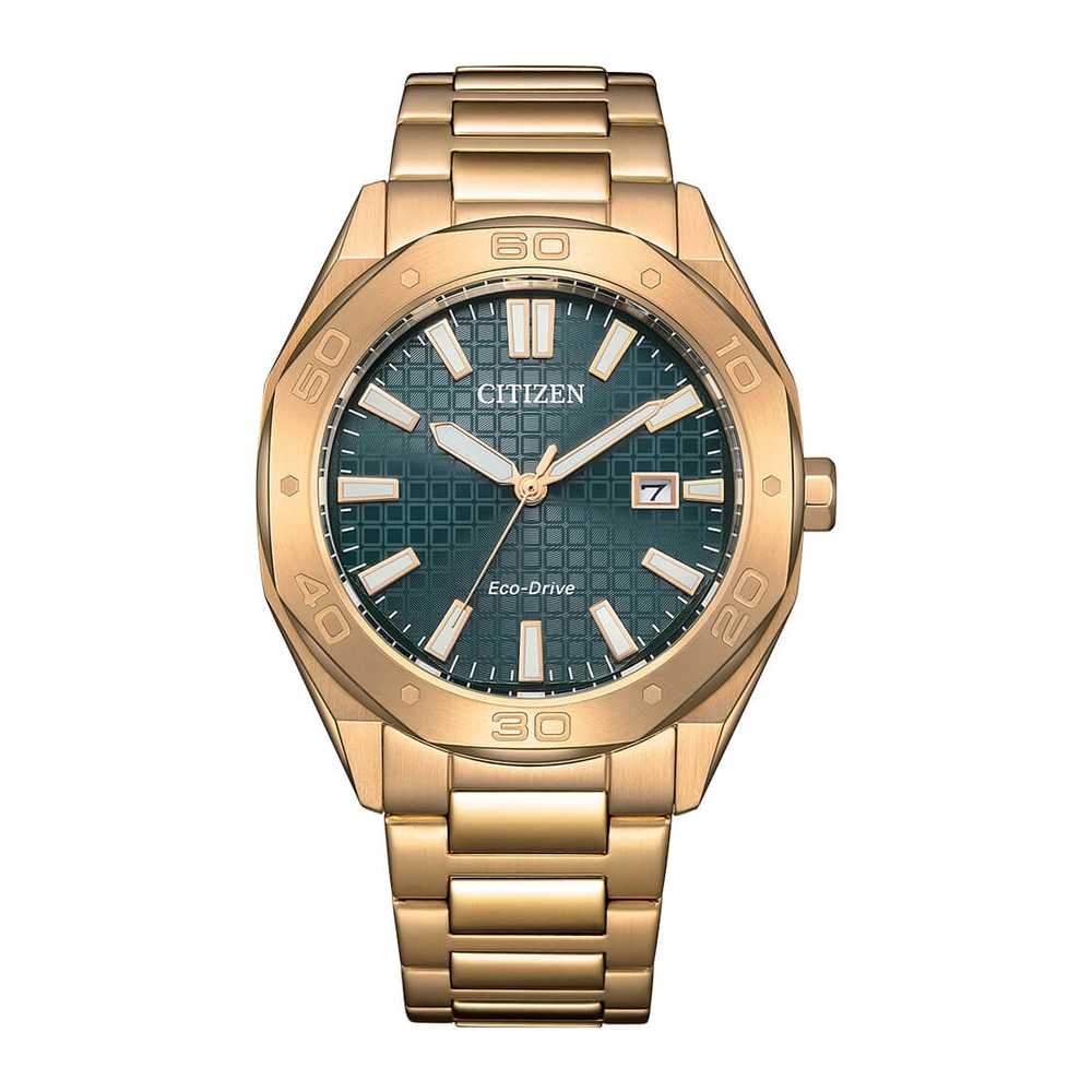 CITIZEN Watches - BM7633-81X - Eco-Drive Light PoweredStainless Steel with Rose Gold Plating Strap