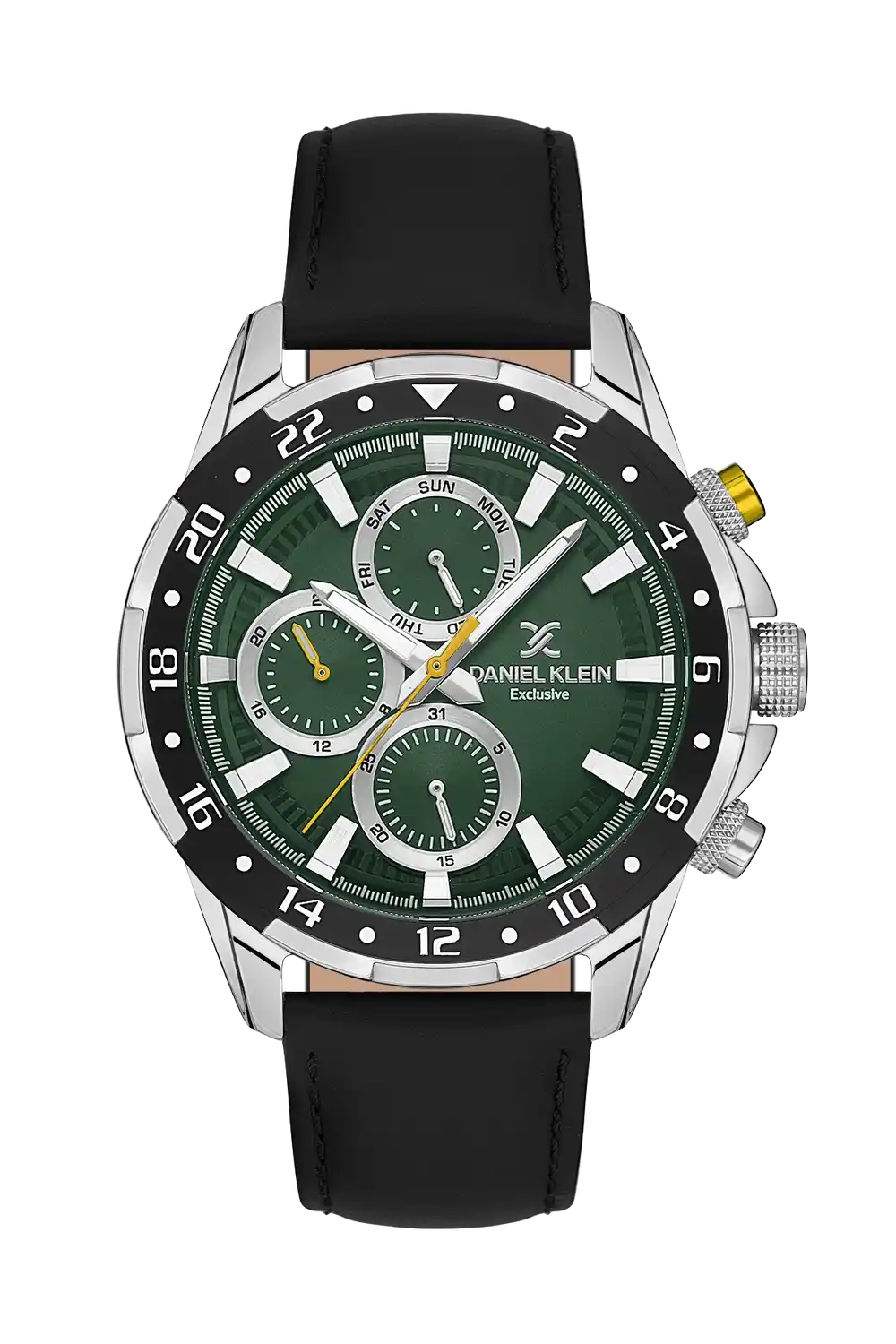 Daniel Klein - DK.1.13641-4 - Men's Watch – D.Green Dial – 45mm – QuartzBlack