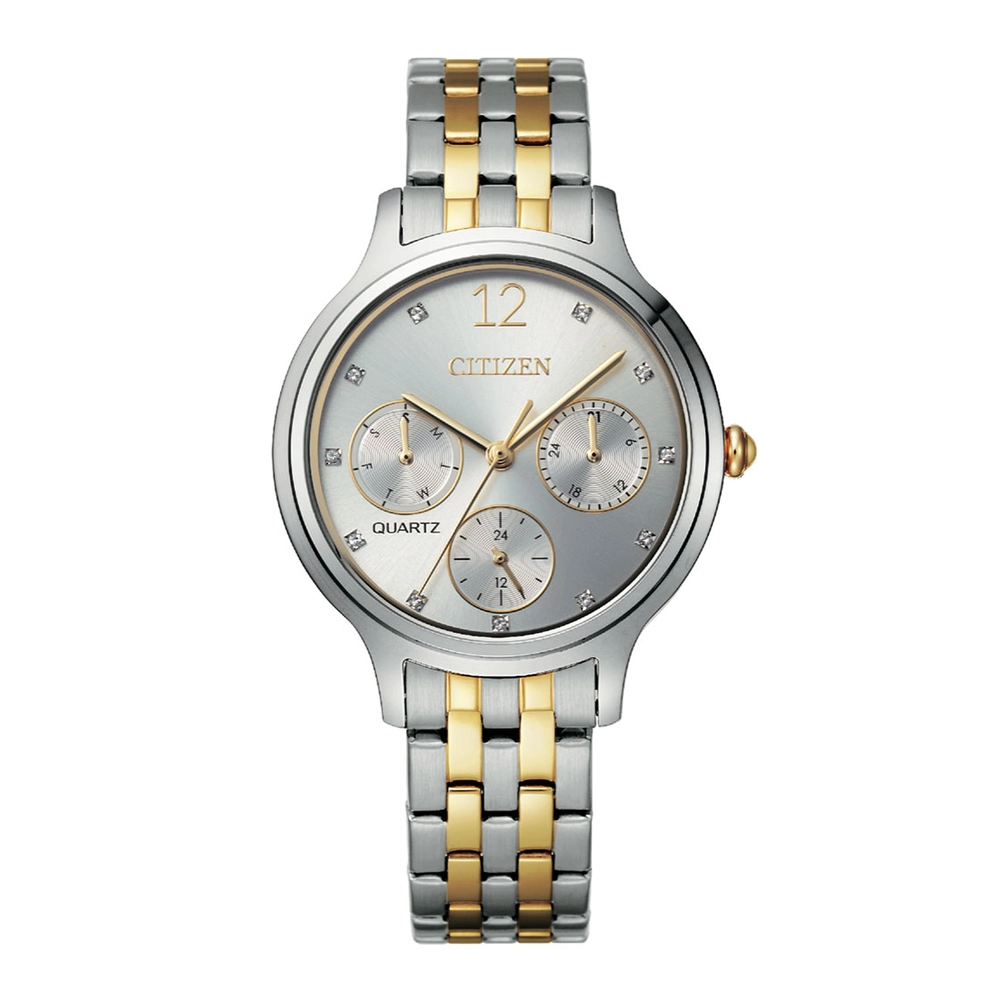 CITIZEN Watches - ED8184-51A - QuartzStainless Steel with Two-Tone Gold plating Strap