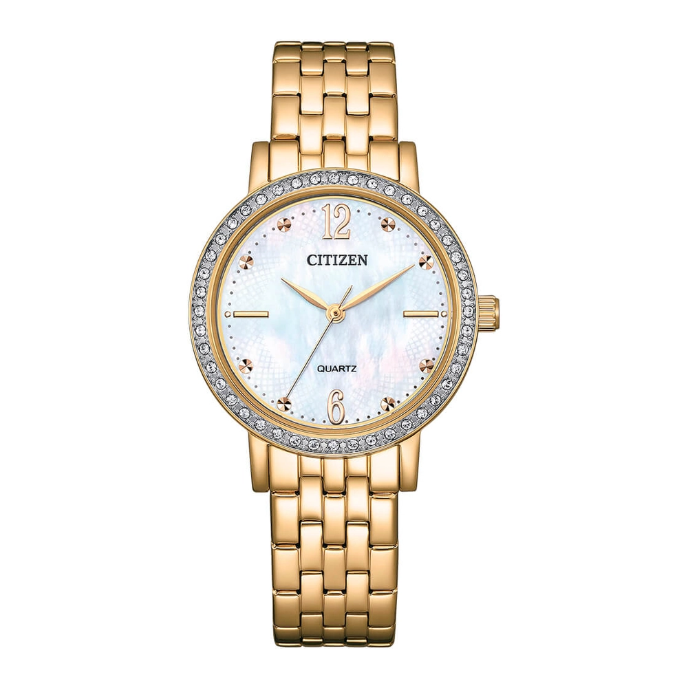 CITIZEN Watches - EL3103-57D - QuartzStainless Steel with Gold Plating Strap